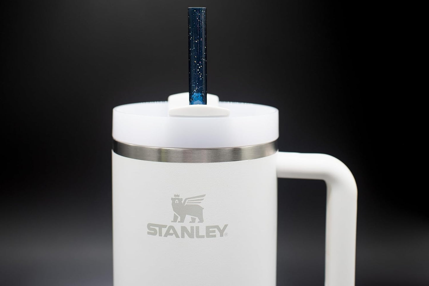 Large Replacement Straws for Stanley 40 oz. & 60 oz. FlowState Cups Navy Sparkles
