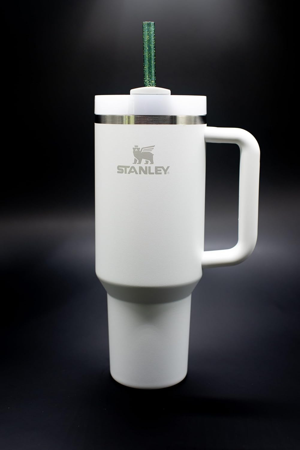 Large Replacement Straws for Stanley 40 oz. & 60 oz. FlowState Cups Green Sparkles