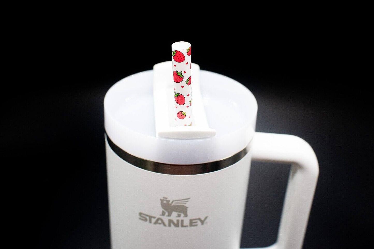 Large Replacement Straws for Stanley 40 oz. & 60 oz. FlowState Cups Strawberries