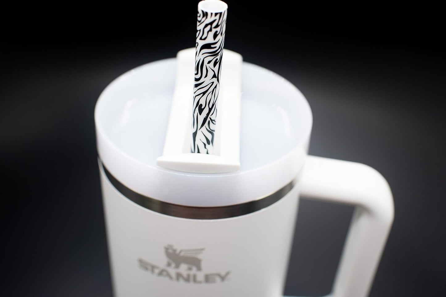 Large Replacement Straws for Stanley 40 oz. & 60 oz. FlowState Cups Zebra