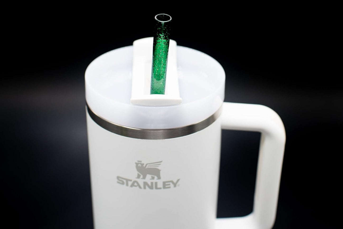 Large Replacement Straws for Stanley 40 oz. & 60 oz. FlowState Cups Emerald Sparkles