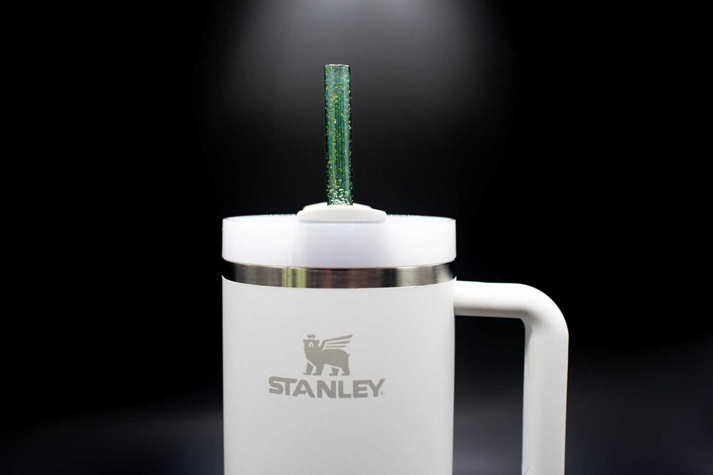 Large Replacement Straws for Stanley 40 oz. & 60 oz. FlowState Cups Green Sparkles