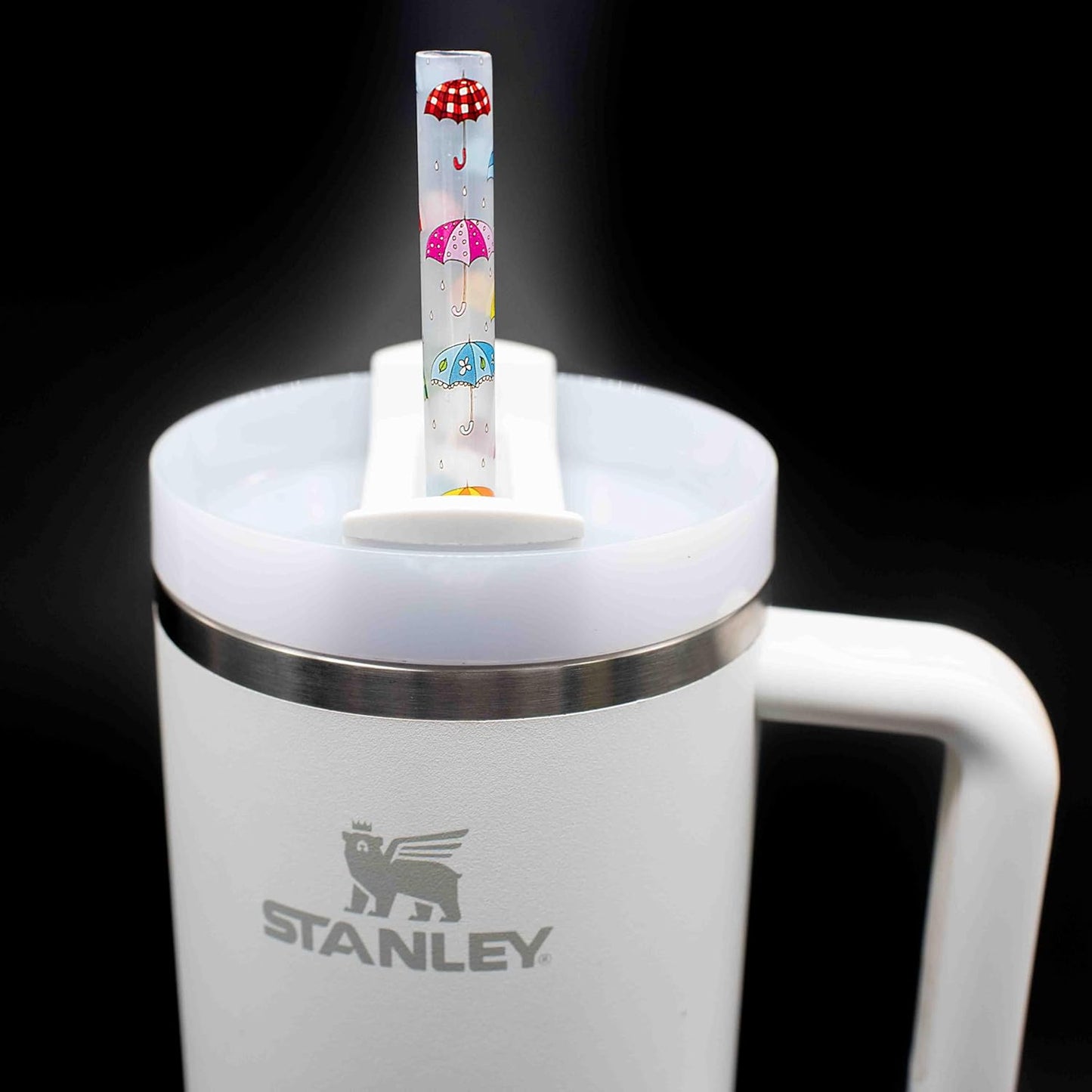 Large Replacement Straws for Stanley 40 oz. & 60 oz. FlowState Cups Umbrellas Clear